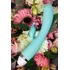 Вибратор с клиторальным стимулятором Flovetta Iris бирюзовый фото 3