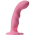 Вибратор с пульсирующей головкой Strap-On-Me Tapping Dildo Wave M розовый фото 12