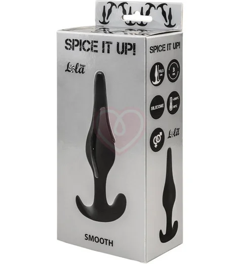 Анальная пробка Spice It Up Smooth чёрная фото 3