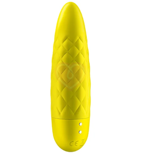 Рельефная вибропуля Satisfyer Ultra Power Bullet 5 жёлтая фото 3