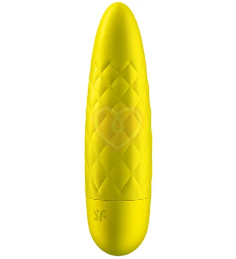 Рельефная вибропуля Satisfyer Ultra Power Bullet 5 жёлтая фото 4