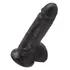 Фаллоимитатор на присоске с мошонкой King Cock with Balls 19 см чёрный фото 3
