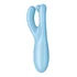 Вибростимулятор Satisfyer Threesome 4 с тремя кончиками и приложением голубой фото 2