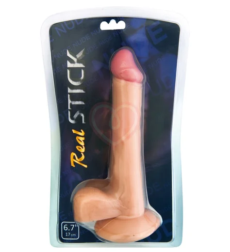 Фаллоимитатор реалистичный RealStick Nude 17 см телесный фото 2
