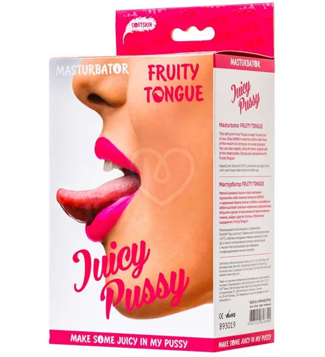 Мастурбатор вагина и ротик Toyfa Juicy Pussy Fruity Tongue телесный фото 9