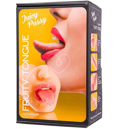 Мастурбатор вагина и ротик Toyfa Juicy Pussy Fruity Tongue телесный фото 11