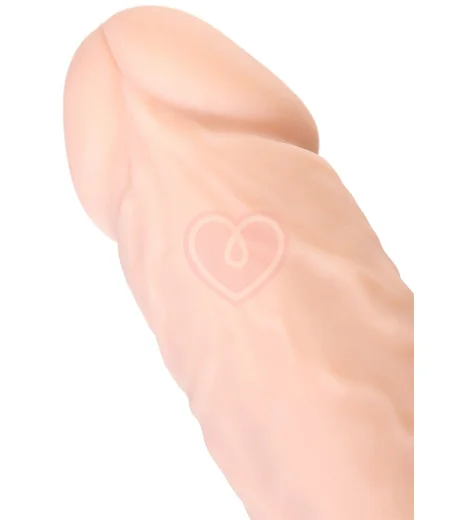 Фаллоимитатор с мошонкой регулируемой твердостью на присоске RealStick Silicone Jake G телесный фото 4