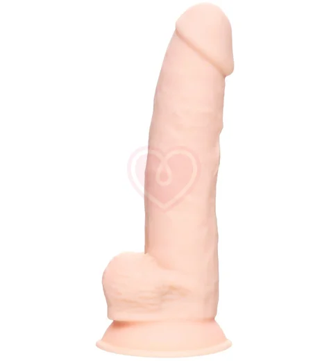 Фаллоимитатор с мошонкой регулируемой твердостью на присоске RealStick Silicone Jake G телесный фото 7