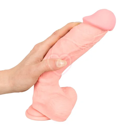 Гибкий силиконовый фаллоимитатор Medical Silicone Dildo 18 см фото 5