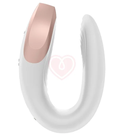 Вибратор для пар Satisfyer Double Love с пультом управления и приложением белый фото 4
