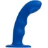 Вибратор с пульсирующей головкой Strap-On-Me Tapping Dildo Wave M синий фото 5
