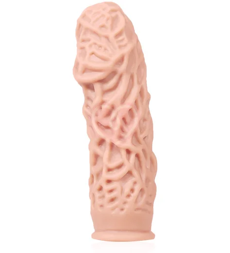 Стимулирующая насадка с рельефными складочками Kokos Extreme Sleeve ES-12-S фото 1