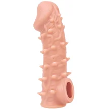Насадка с бугорками и отверстием для мошонки Kokos Cock Sleeve CS-005-S