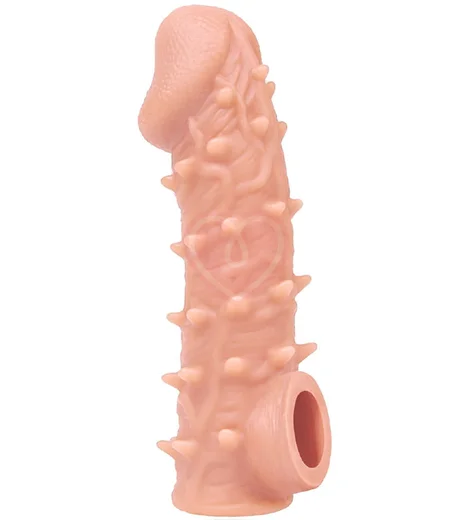 Насадка с бугорками и отверстием для мошонки Kokos Cock Sleeve CS-005-S фото 1