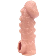 Насадка с бугорками и отверстием для мошонки Kokos Cock Sleeve CS-008-S