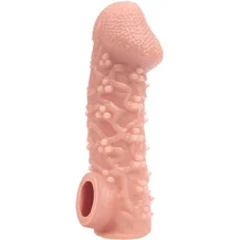 Насадка с пупырышками и отверстием для мошонки Kokos Cock Sleeve CS-009-S