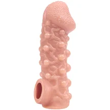 Насадка с шариками и отверстием для мошонки Kokos Cock Sleeve CS-010-S