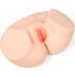 Мастурбатор-полуторс с вагиной и анусом Onahole Real Vagina с двойным слоем и вибрацией фото 1