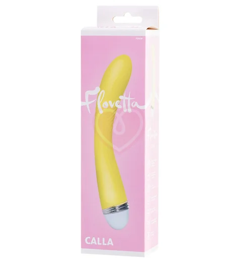 Классический вибратор Flovetta Calla жёлтый фото 5