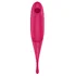 Двухсторонний вакуумный вибростимулятор Satisfyer Twirling Pro малиновый фото 2