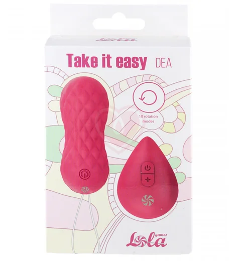 Вагинальные шарики с вибрацией и ротацией Take it Easy Dea розовые фото 2