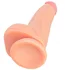 Реалистичный фаллоимитатор с мошонкой на присоске RealStick Nude York телесный фото 8