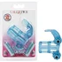 Вибронасадка сквозная Basic Essentials Double Trouble Vibrating Support System голубая фото 5