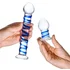 Набор из 2 стеклянных игрушек Glas Swirly Dildo & Butt Plug Set фото 3