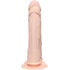 Вибратор для двойного проникновения на присоске RealStick Silicone Jason M телесный фото 3