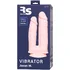 Вибратор для двойного проникновения на присоске RealStick Silicone Jason M телесный фото 8