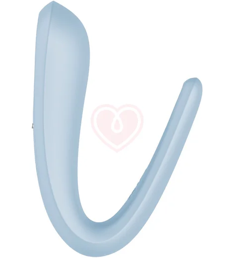 Вибратор для пар Satisfyer Double Classic голубой фото 3
