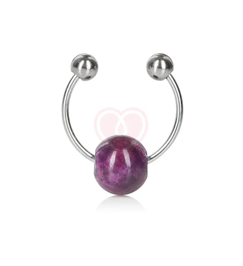 Зажимы на соски с цепочкой Nipple Play Purple Chain фото 3