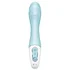 Расширяемый вибратор Satisfyer Air Pump Vibrator 5 с приложением голубой фото 3