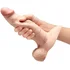 Реалистичный фаллоимитатор с мошонкой Slipskin Realstic Girthy 17 см телесный фото 8