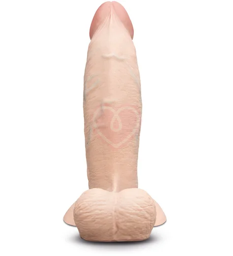 Реалистичный фаллоимитатор с мошонкой Slipskin Realstic Girthy 17 см телесный фото 10