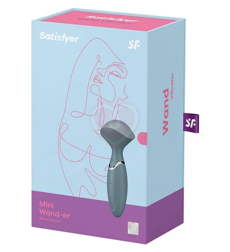Мини-вибромассажер Satisfyer Mini Wand-er серый фото 4