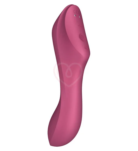 Вакуумный вибростимулятор Satisfyer Curvy Trinity 3 бордовый фото 3