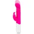 Вибратор-кролик с пульсирующей головкой Slim Shaft Thrusting G-Spot Rabbit розовый фото 2
