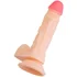 Реалистичный фаллоимитатор с мошонкой на присоске RealStick Nude Shaw телесный фото 8