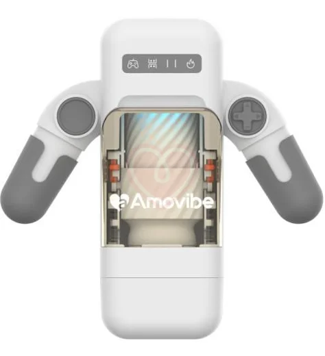 Робот-мастурбатор в форме джойстика Amovibe Game Cup белый фото 3