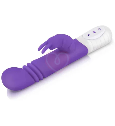 Вибратор-кролик с пульсирующей головкой Slim Shaft Thrusting G-Spot Rabbit фиолетовый фото 2