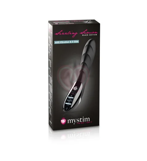 Вибратор с электростимуляцией Mystim Sizzling Simon Black Edition фото 4