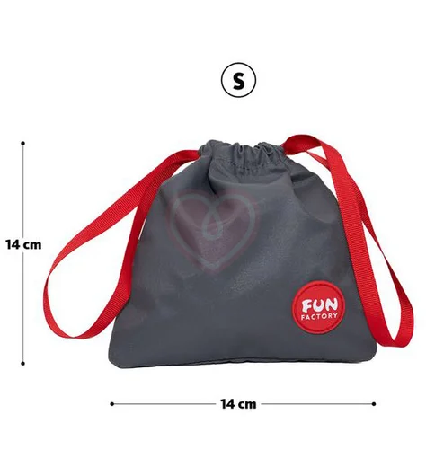 Сумка Fun Factory Toy Bag для хранения игрушек размер S 14х14 см тёмно-серая фото 2