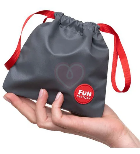Сумка Fun Factory Toy Bag для хранения игрушек размер S 14х14 см тёмно-серая фото 3
