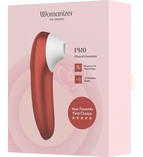 Бесконтактный клиторальный стимулятор Womanizer Pro красный фото 7