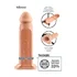 Реалистичный фаллопротез Silicone Hollow Extension 20 см телесный фото 3