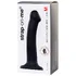 Гибкий фаллоимитатор на присоске Strap-on-me M 18 см чёрный фото 5