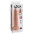 Фаллоимитатор King Cock Uncut с подвижной крайней плотью 23 см телесный фото 4