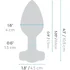 Анальная пробка с кристаллом сердцем и вибрацией b-Vibe Heart Shape Jewel Plug M/L красная фото 10
