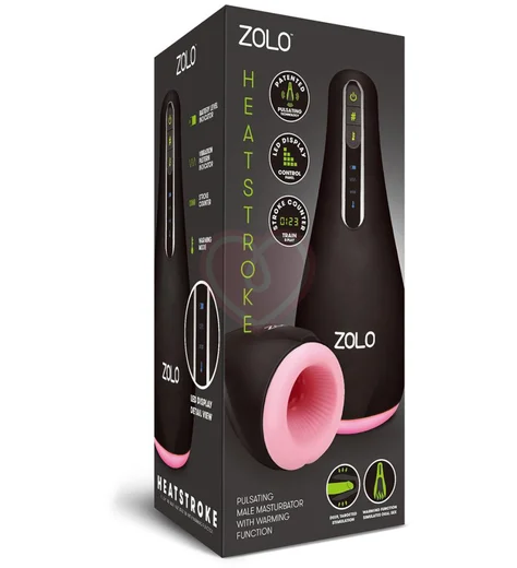 Пульсирующий мастурбатор с вибрацией и функцией подогрева Zolo Heatstroker фото 3